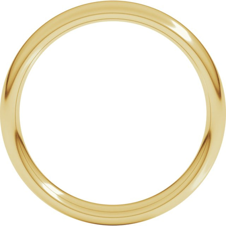 18K Yellow Gold 4 mm Comfort-Fit European-Style Band Size 8