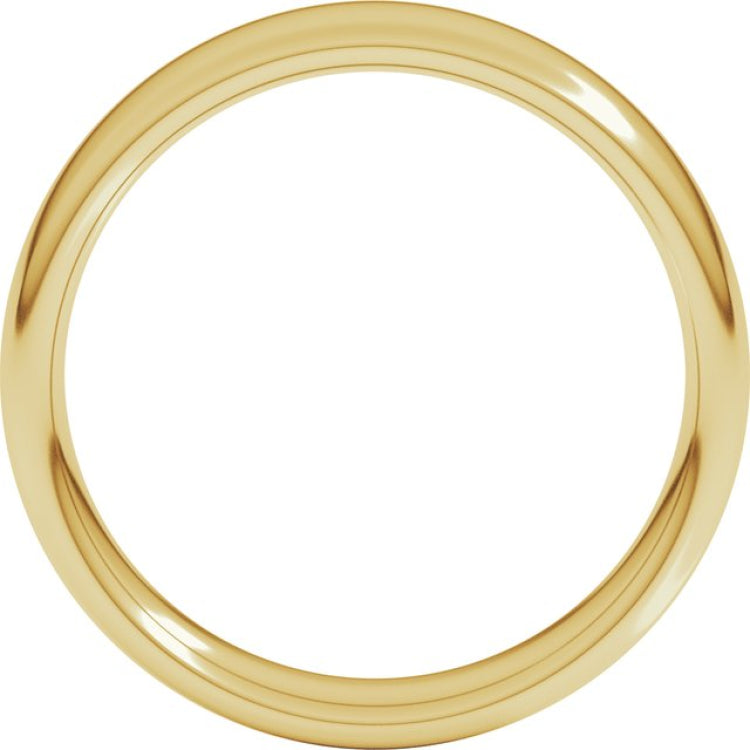 14K Yellow Gold 5 mm Comfort-Fit European-Style Band Size 8