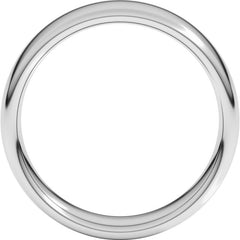 Platinum 6 mm Comfort-Fit European-Style Band Size 8