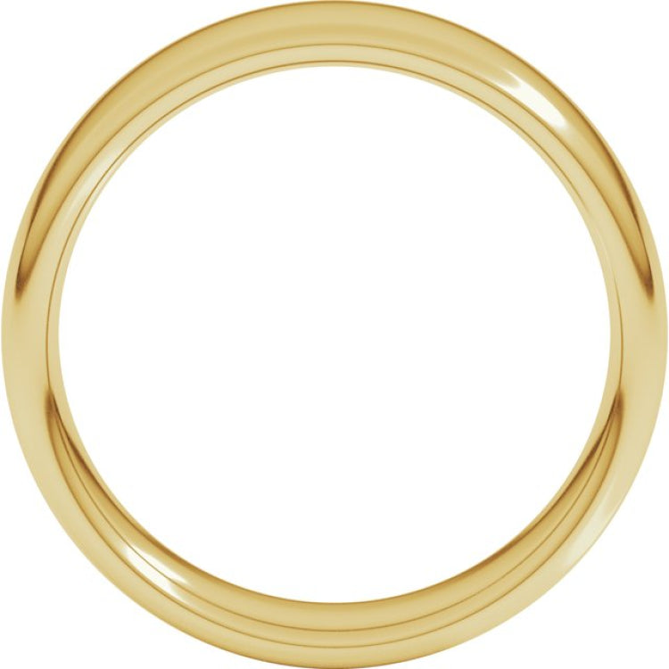 10K Yellow Gold 6 mm Comfort-Fit European-Style Band Size 9.5