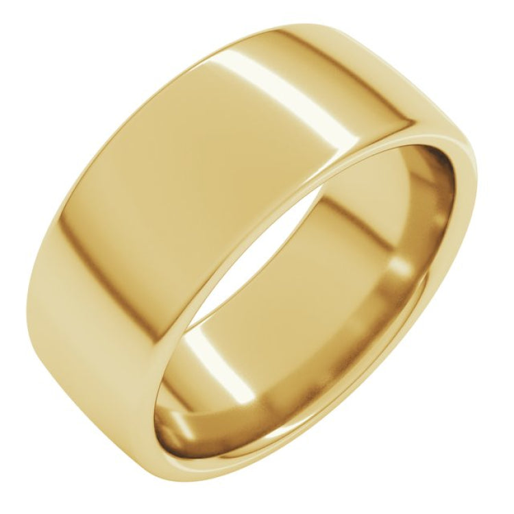 14K Yellow Gold 8 mm Comfort-Fit European-Style Band Size 9