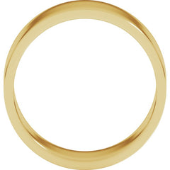 14K Yellow Gold 8 mm Flat Band Size 7