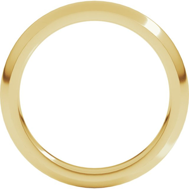 18K Yellow Gold 3 mm Comfort-Fit Half Round Band Size 7
