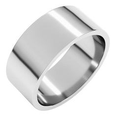14K White Gold 8 mm Flat Band Size 8.5