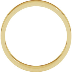10K Yellow Gold 4 mm Flat Band Size 7
