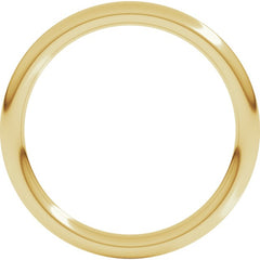 14K Yellow Gold 2 mm Comfort-Fit Full Round Band Size 7