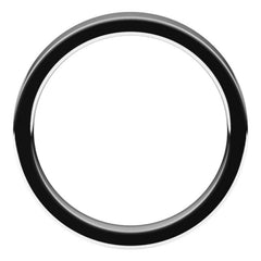 14K White Gold 3.5 mm Comfort-Fit Flat Band Size 6