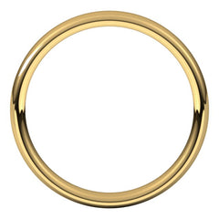 14K Yellow Gold 3.5 mm Comfort-Fit European-Style Band Size 6