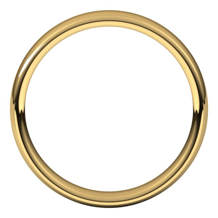 14K Yellow Gold 4.5 mm Comfort-Fit European-Style Band Size 7.5