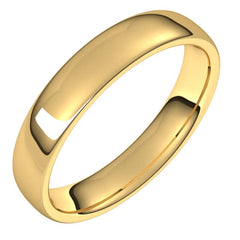 14K Yellow Gold 4.5 mm Comfort-Fit European-Style Band Size 9.5
