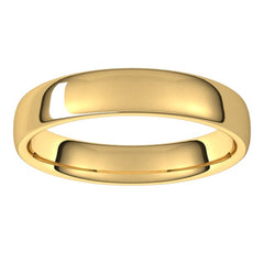 10K Yellow Gold 4.5 mm Comfort-Fit European-Style Band Size 9