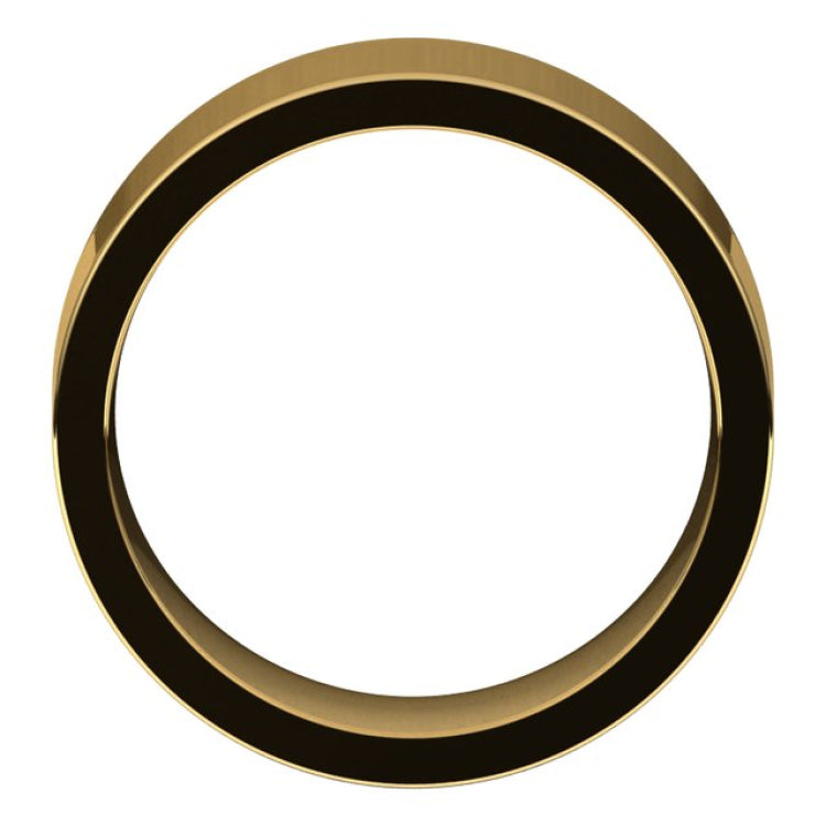 14K Yellow Gold 8 mm Comfort-Fit Flat Band Size 8