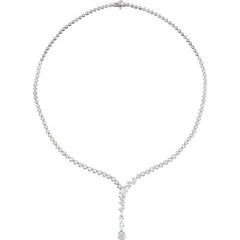 14K White Gold 5 1/2 CTW Lab-Grown Diamond 16 1/2" Necklace