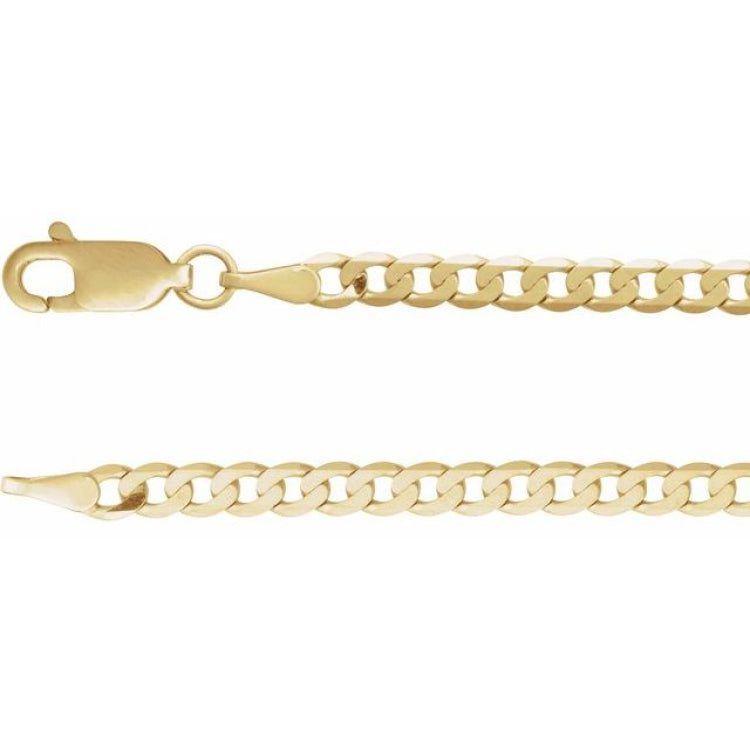 14K Yellow Gold 1/4 CT Lab-Grown Diamond Link 7" Bracelet