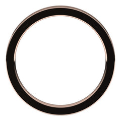 14K Rose Gold 2.5 mm Comfort-Fit Flat Band Size 7