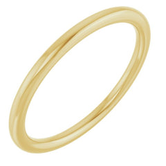 14K Yellow Gold 1.5 mm Comfort-Fit European-Style Band Size 5