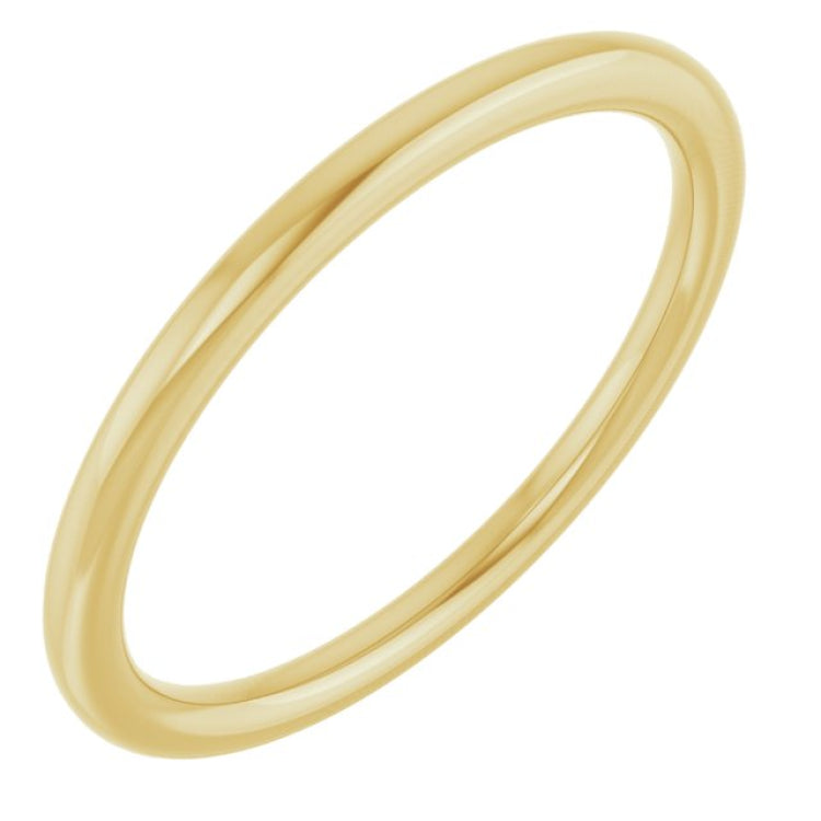 14K Yellow Gold 1.5 mm Comfort-Fit European-Style Band Size 6.5