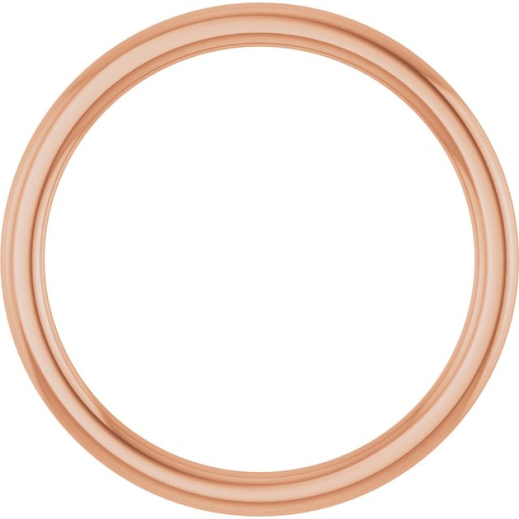 18K Rose Gold 1.5 mm Comfort-Fit European-Style Band Size 6