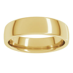 14K Yellow Gold 5.5 mm Comfort-Fit European-Style Band Size 10
