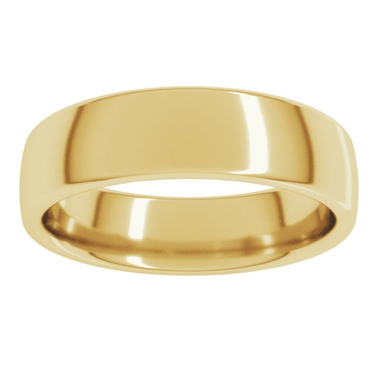 14K Yellow Gold 5.5 mm Comfort-Fit European-Style Band Size 11.5