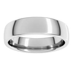 14K White Gold 5.5 mm Comfort-Fit European-Style Band Size 11