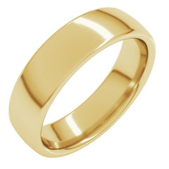 14K Yellow Gold 5.5 mm Comfort-Fit European-Style Band Size 7.5