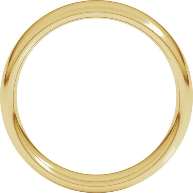 14K Yellow Gold 5.5 mm Comfort-Fit European-Style Band Size 7.5