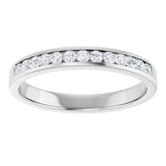 Platinum 3/8 CTW Lab-Grown Diamond Band