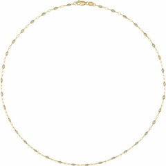14K Yellow Gold-Filled 1.6 mm Multi-Color Enamel Bead Paperclip-Style 20" Chain