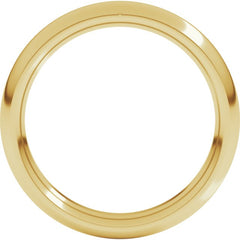 10K Yellow Gold 3.5 mm Comfort-Fit Half Round Band Size 6