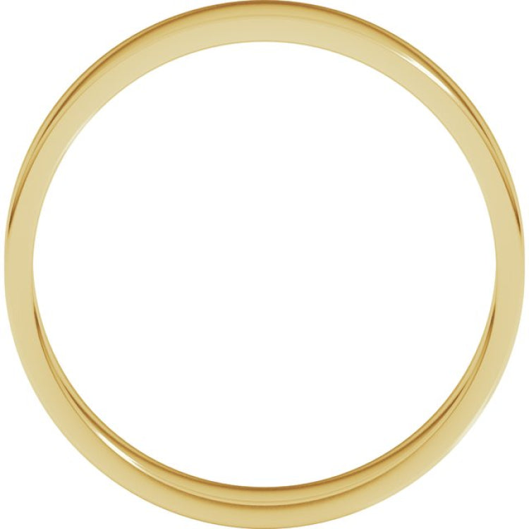 14K Yellow Gold 4.5 mm Flat Band Size 5
