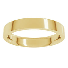 10K Yellow Gold 3.5 mm Comfort-Fit Flat Band Size 7