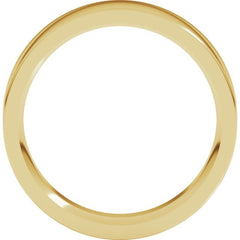 14K Yellow Gold 5.5 mm Comfort-Fit Flat Band Size 9