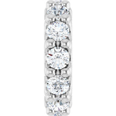 Sterling Silver 1/3 CTW Natural Diamond Spacer Charm/Pendant