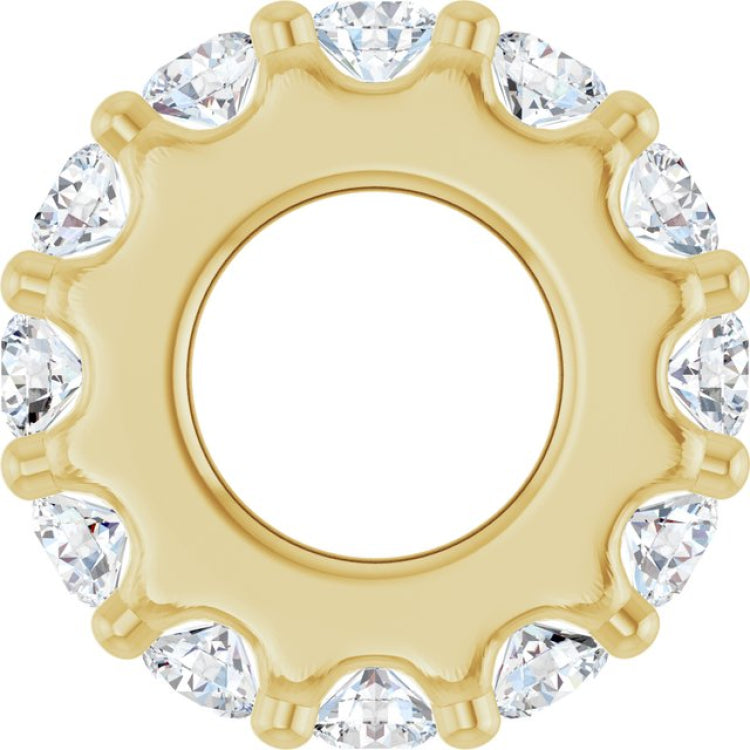14K Yellow Gold 1/3 CTW Lab-Grown Diamond Spacer Charm/Pendant