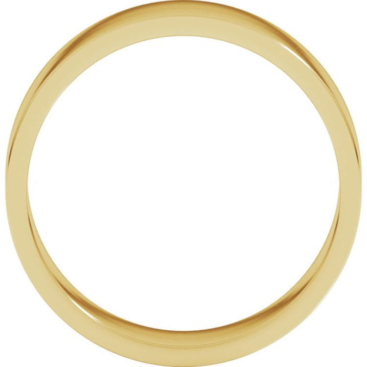 10K Yellow Gold 6 mm Flat Band Size 6