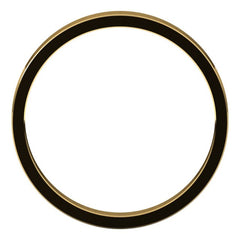 14K Yellow Gold 2.5 mm Flat Band Size 10