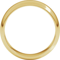 10K Yellow Gold 6 mm Half Round Band Size 7
