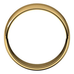 10K Yellow Gold 8 mm Lightweight Half Round Band Size 9