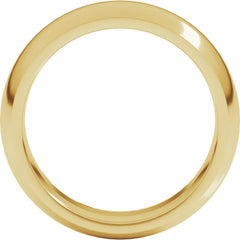 10K Yellow Gold 7 mm Comfort-Fit Half Round Band Size 11.5