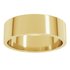 14K Yellow Gold 6 mm Flat Band Size 5.5