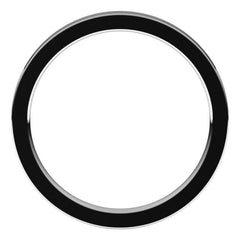 14K White Gold 2 mm Comfort-Fit Flat Band Size 8.5