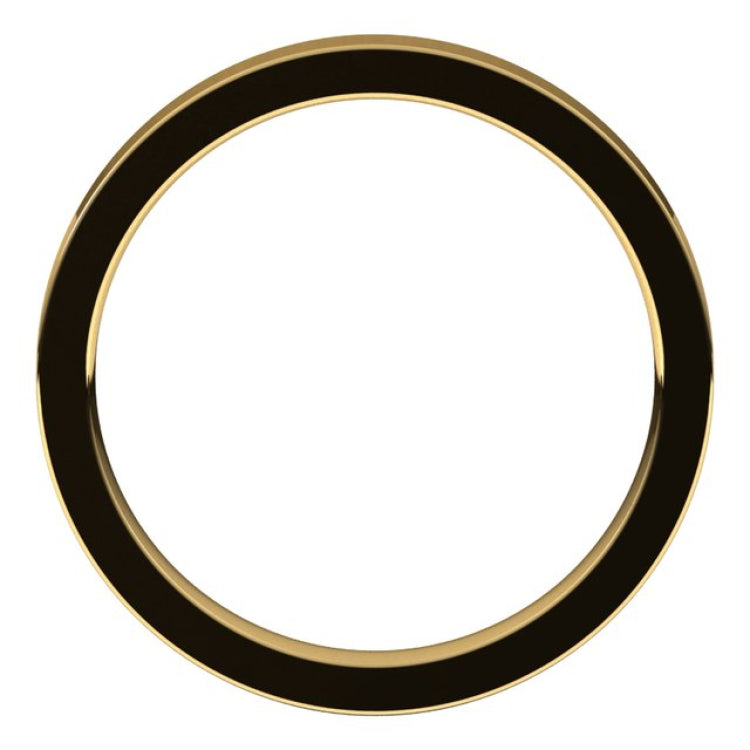 10K Yellow Gold 2.5 mm Comfort-Fit Flat Band Size 6
