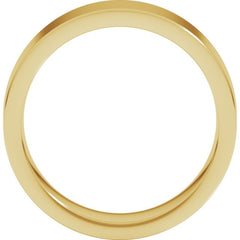 10K Yellow Gold 6 mm Comfort-Fit Flat Band Size 9.5