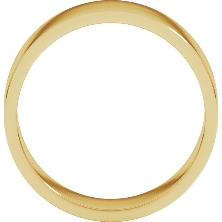 10K Yellow Gold 7 mm Flat Band Size 11