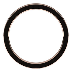 14K Rose Gold 2 mm Comfort-Fit Flat Band Size 7