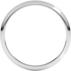 Sterling Silver 2 mm Half Round Band Size 8
