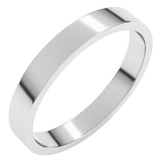Sterling Silver 3 mm Flat Band Size 5.5