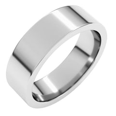 Sterling Silver 6 mm Comfort-Fit Flat Band Size 4