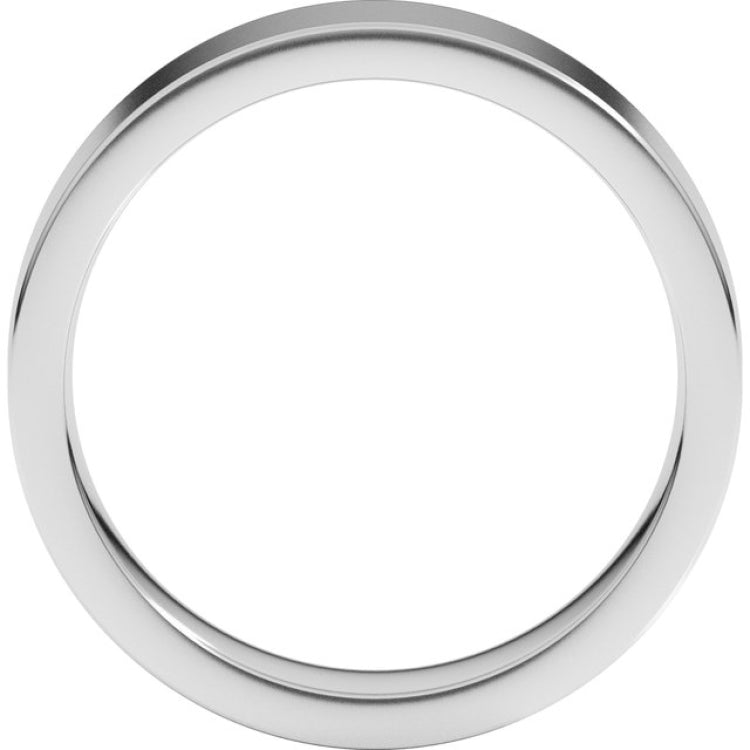 Sterling Silver 5 mm Comfort-Fit Flat Band Size 8